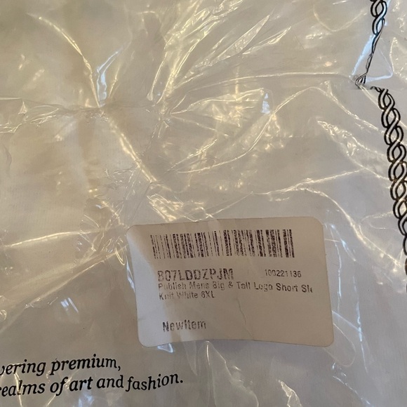 PUBLISH white logo shirt sleeve tshirt - Picture 10 of 10